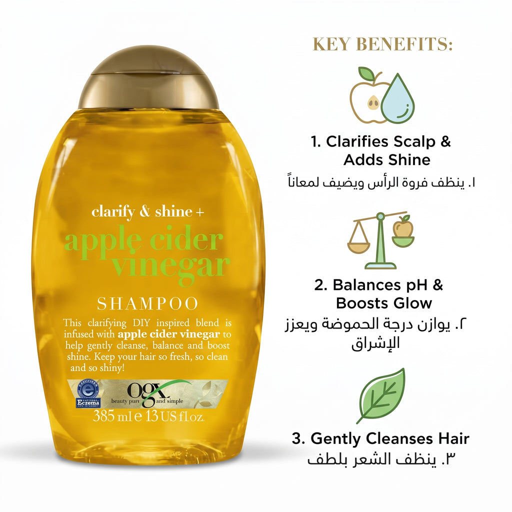 Ogx Apple Cider Vinegar Shampoo 385ml