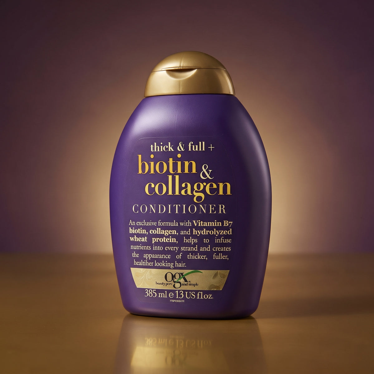 OGX Thick & Full + Biotin & Collagen Conditioner, Sulfate Free, 385ml