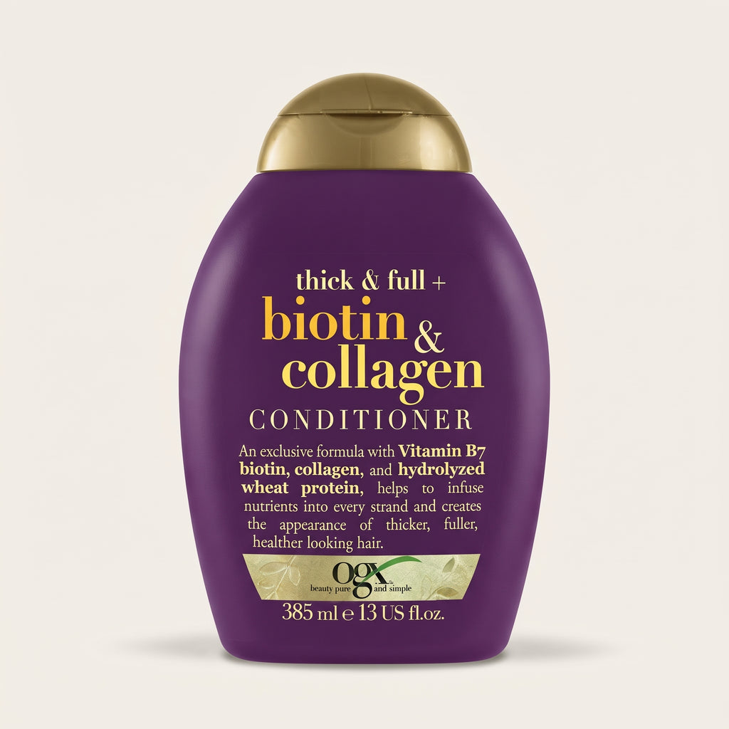 OGX Thick & Full + Biotin & Collagen Conditioner, Sulfate Free, 385ml