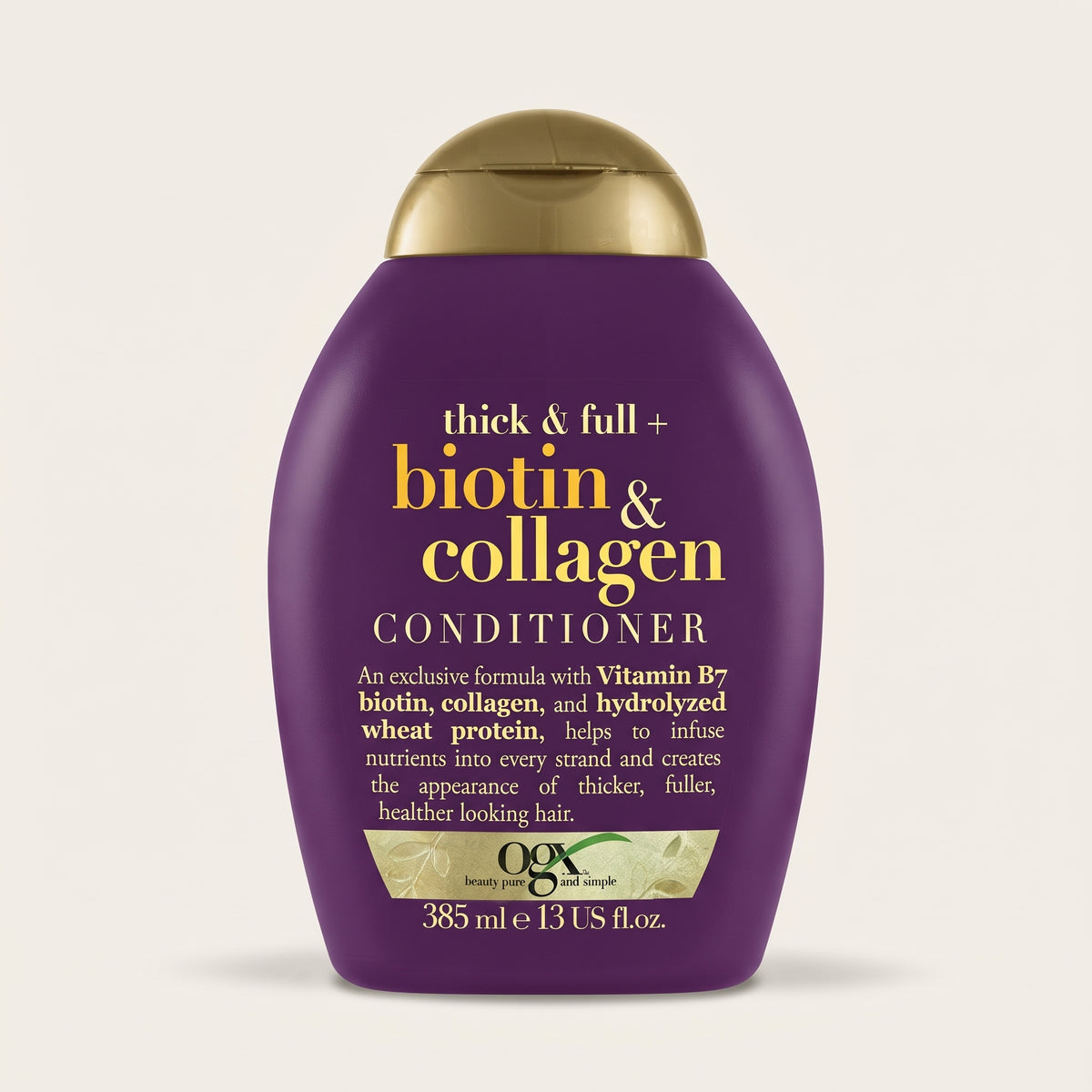 OGX Thick & Full + Biotin & Collagen Conditioner, Sulfate Free, 385ml