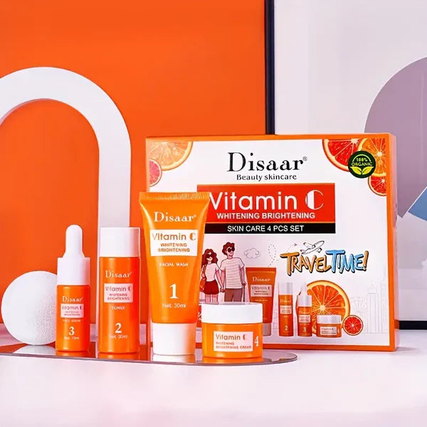 4-Piece Vitamin C Facial Skincare Set – authentic skincare in Oman