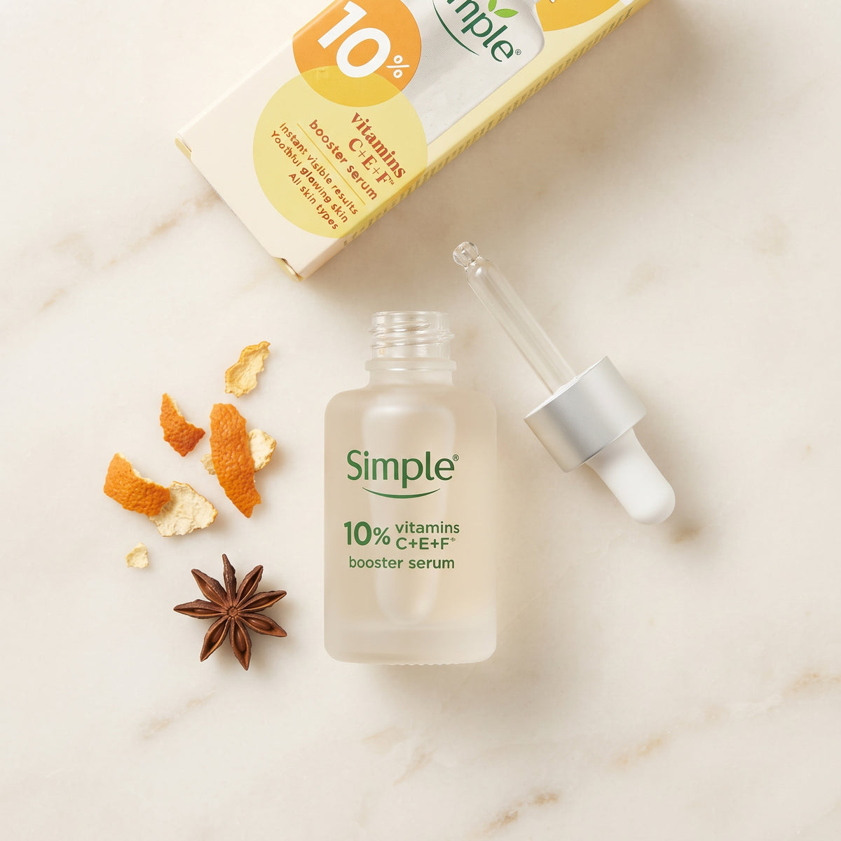 Simple 10% Vitamins C + E + F Booster Serum – image 4