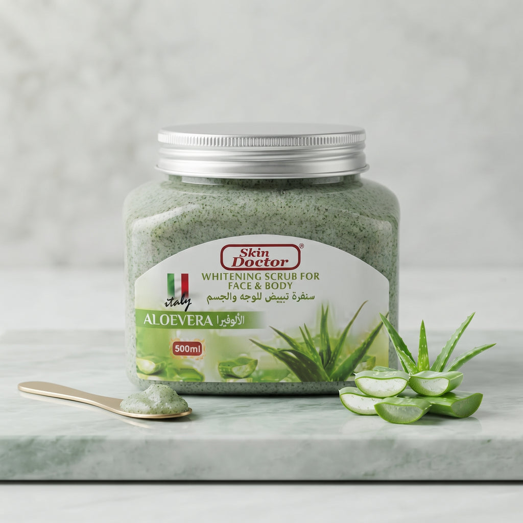 Skin Doctor Whitening Scrub For Face & Body Aloe Vera 500 g