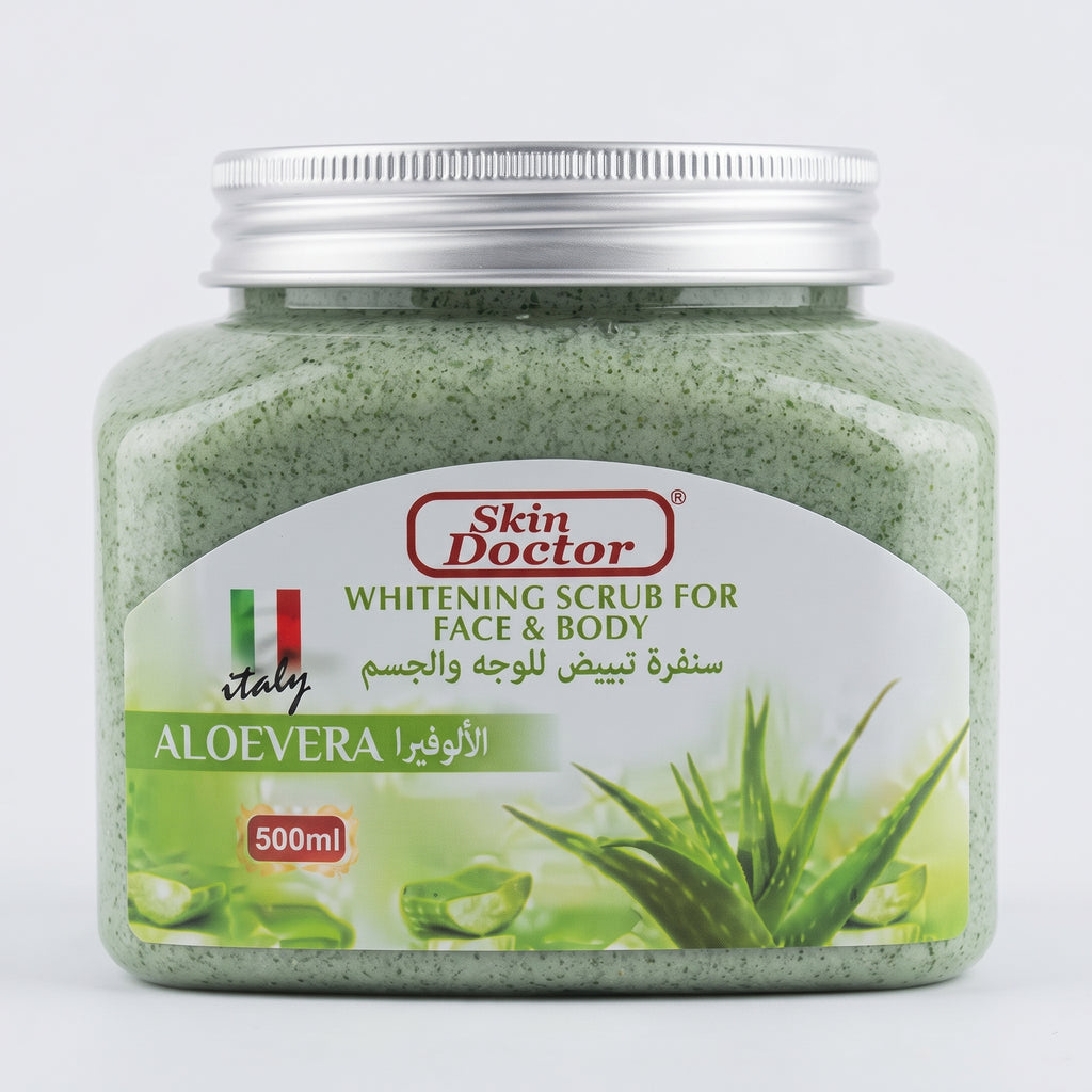 Skin Doctor Whitening Scrub For Face & Body Aloe Vera 500 g