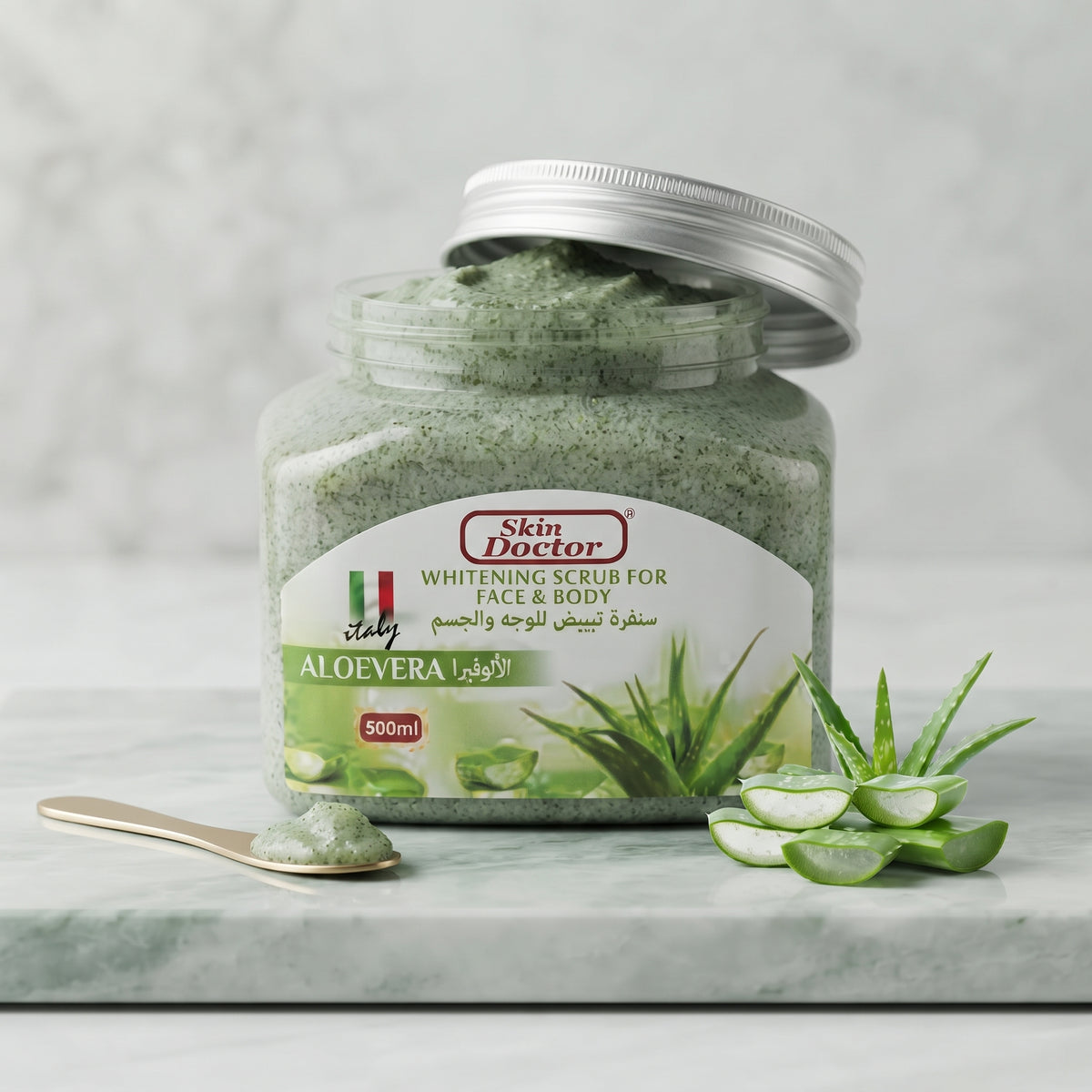 Skin Doctor Whitening Scrub For Face & Body Aloe Vera 500 g