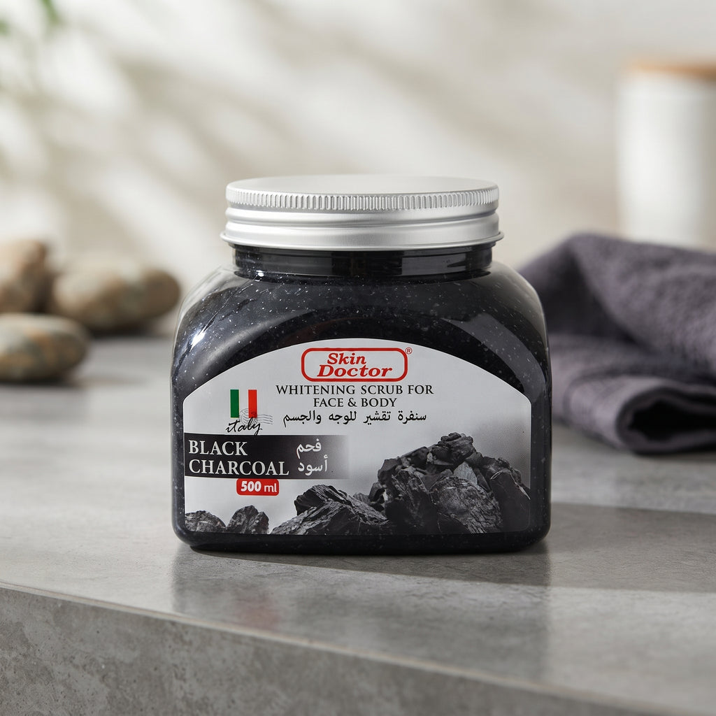 SKIN DOCTOR WHITENING SCRUB (BLACK CHARCOAL)