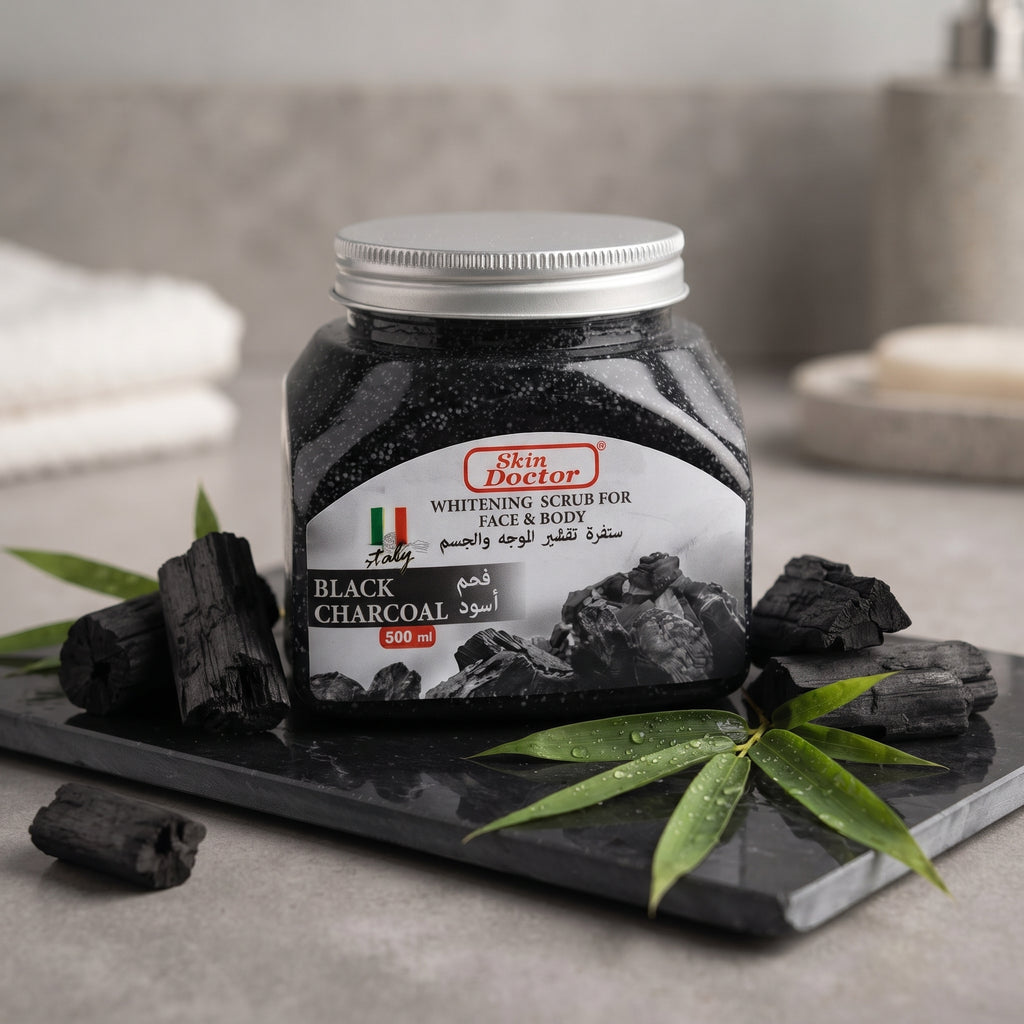 SKIN DOCTOR WHITENING SCRUB (BLACK CHARCOAL)