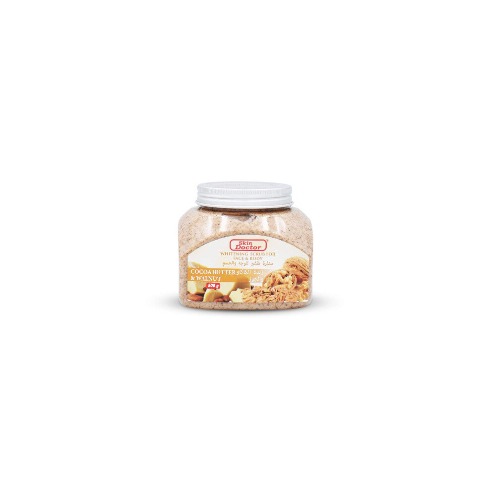Skin Doctor Cocoa Butter & Walnut Whitening Scrub 500g – authentic skincare in Oman
