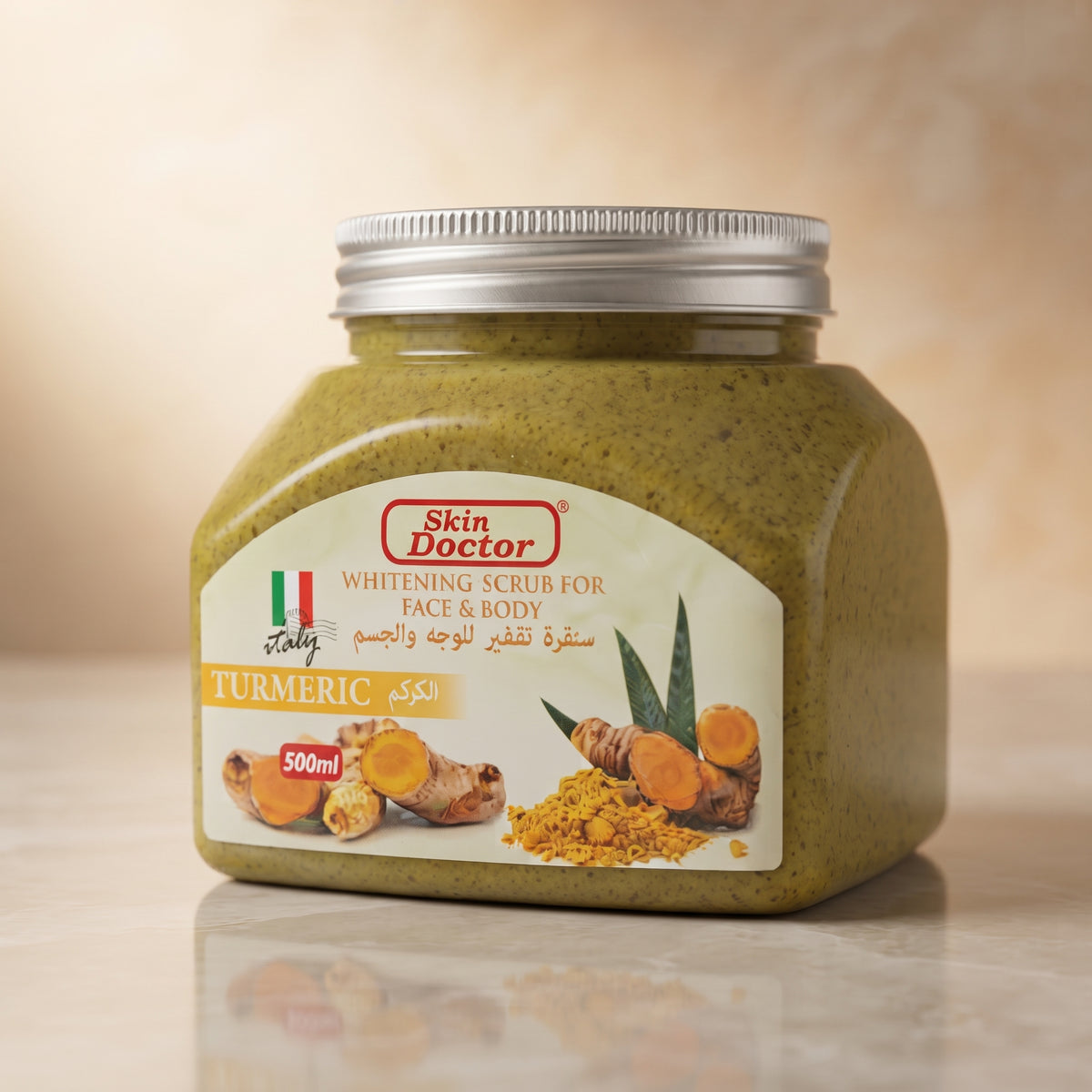 Skin Doctor Whitening Scrub For Face & Body Turmeric 500ml