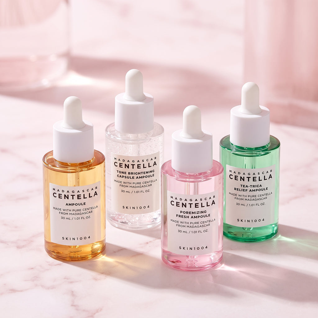 SKIN1004 Madagascar Centella Ampoule Set – 4 x 30ml Centella Serums for Sensitive Skin