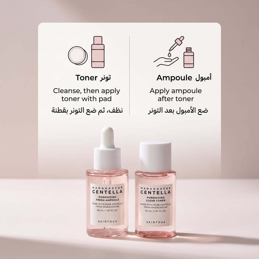 SKIN1004 Madagascar Centella Poremizing Travel Kit – Mini Pore-Refining Routine for Oily Skin