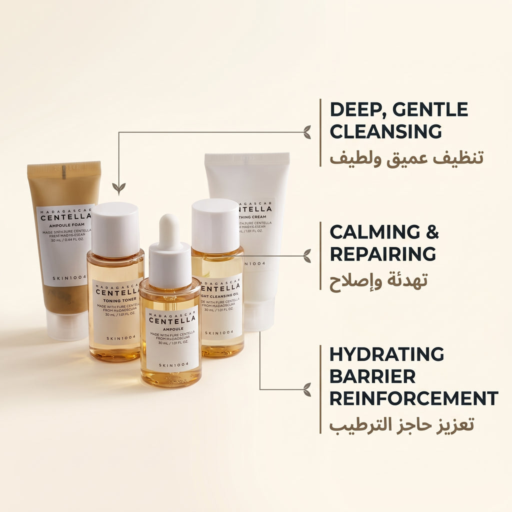 SKIN1004 Madagascar Centella Skincare Set – 5-Step Mini Routine for Sensitive Skin