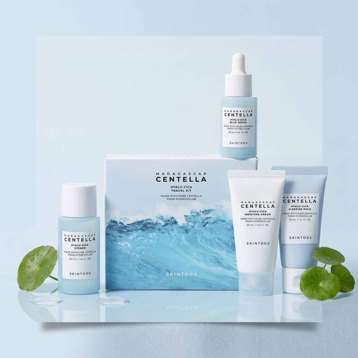 SKIN1004 Madagascar Centella Hyalu-Cica Travel Kit – Mini Hydrating Routine for Dry, Sensitive Skin