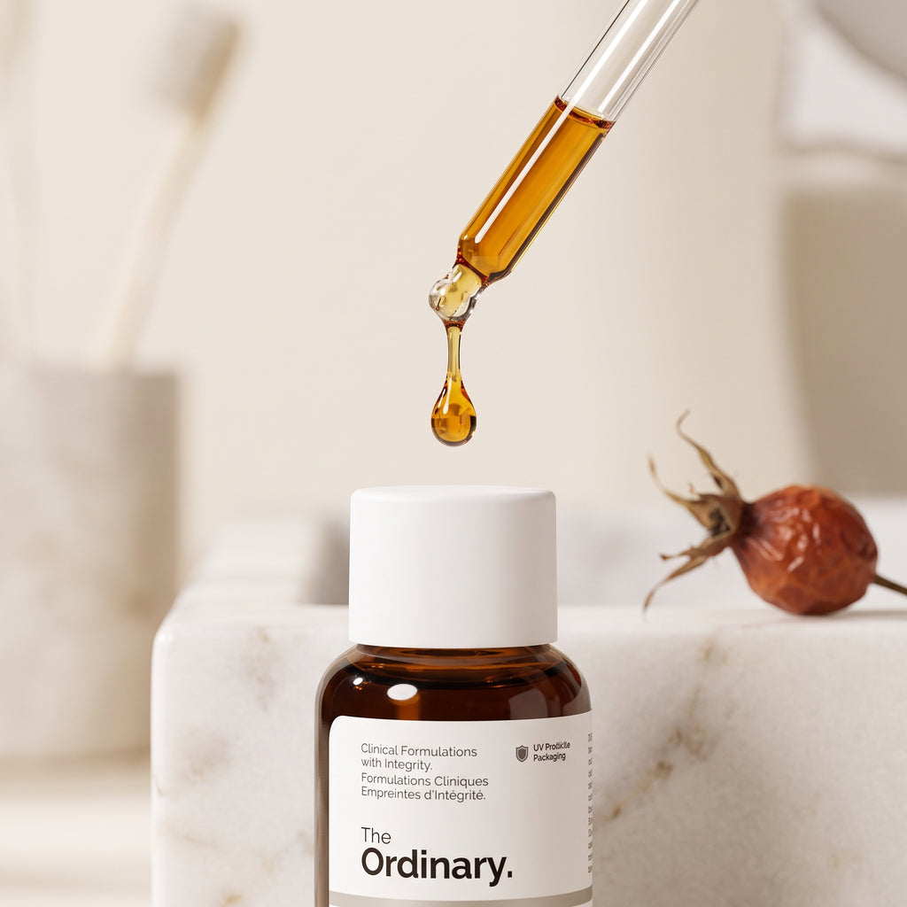 The Ordinary 100% Organic Cold-Pressed Rose Hip Seed Oil 30ml – Face Oil for Dry Skin & Scars