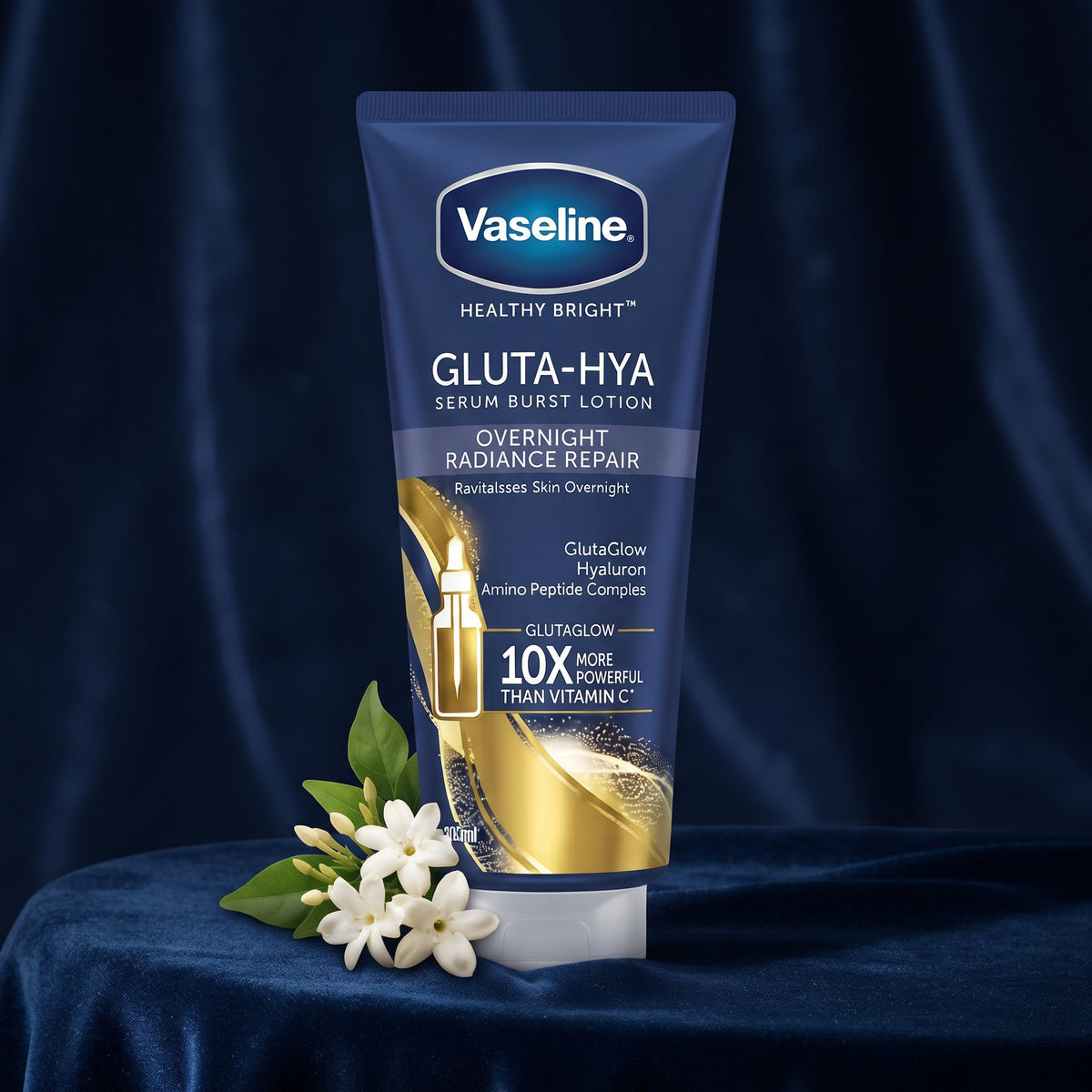 Vaseline Gluta-Hya Serum Burst Lotion – Overnight Radiance Repair – image 5