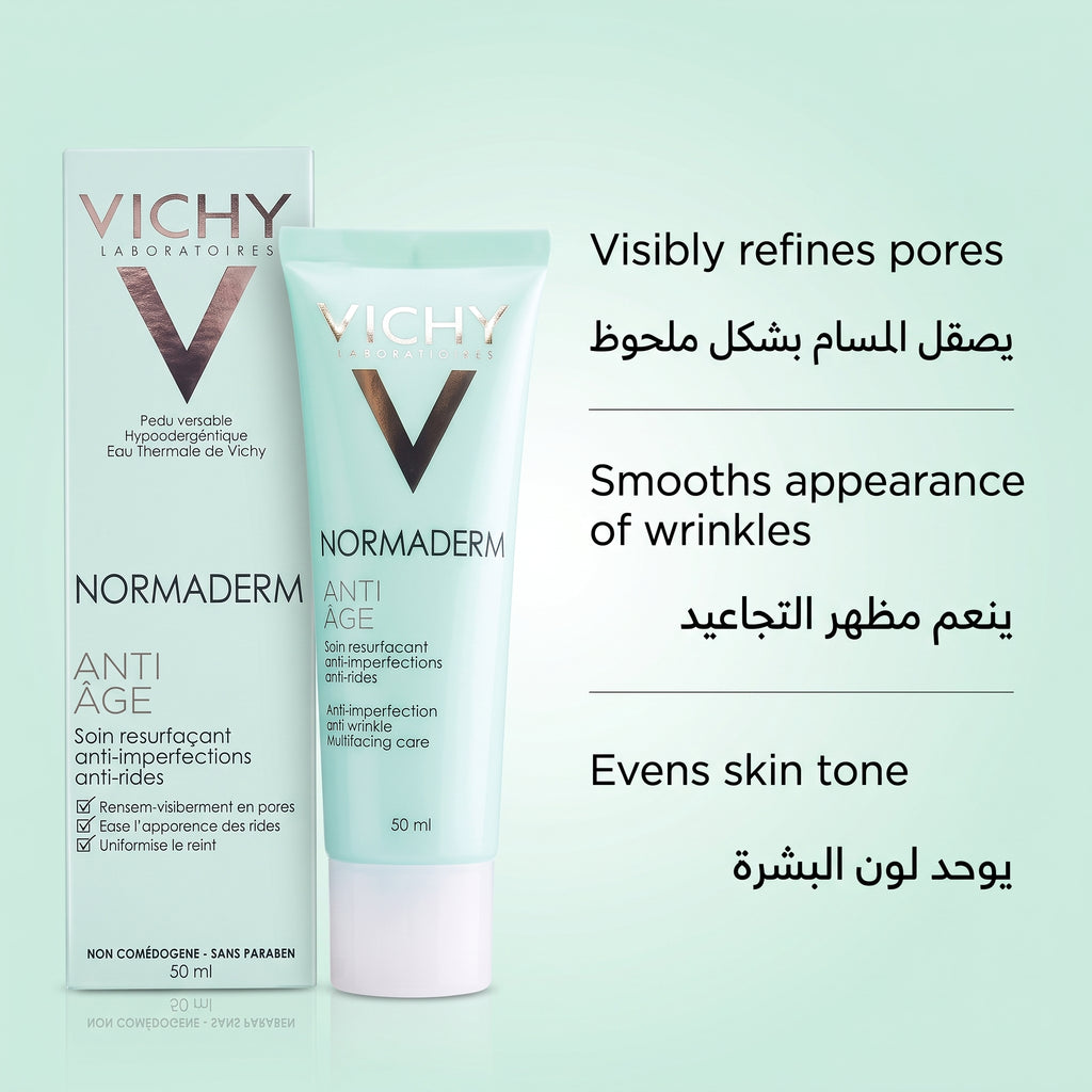 Vichy Normaderm Anti-Age Resurfacing Cream 50ml – for Blemish-Prone Skin