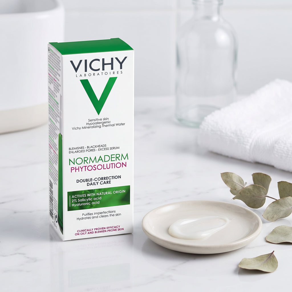 Vichy Normaderm Phytosolution – Daily Anti-Blemish Moisturiser for Oily, Acne-Prone Skin