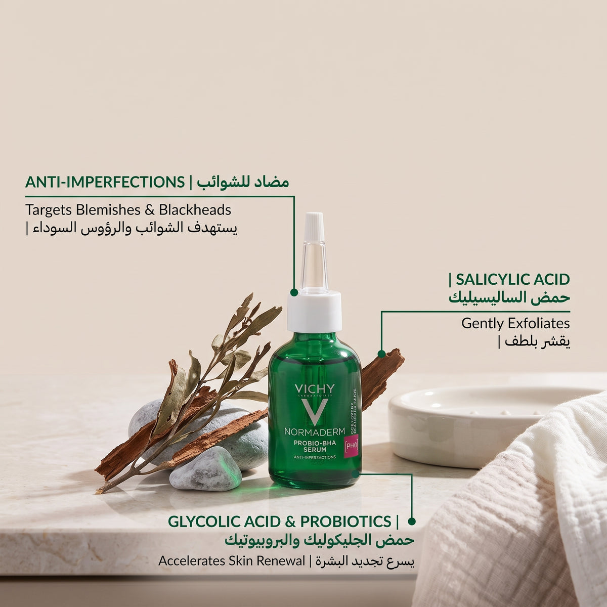 Vichy Normaderm Probio-BHA Anti-Imperfections Serum 30ml – Acne & Blemish Serum