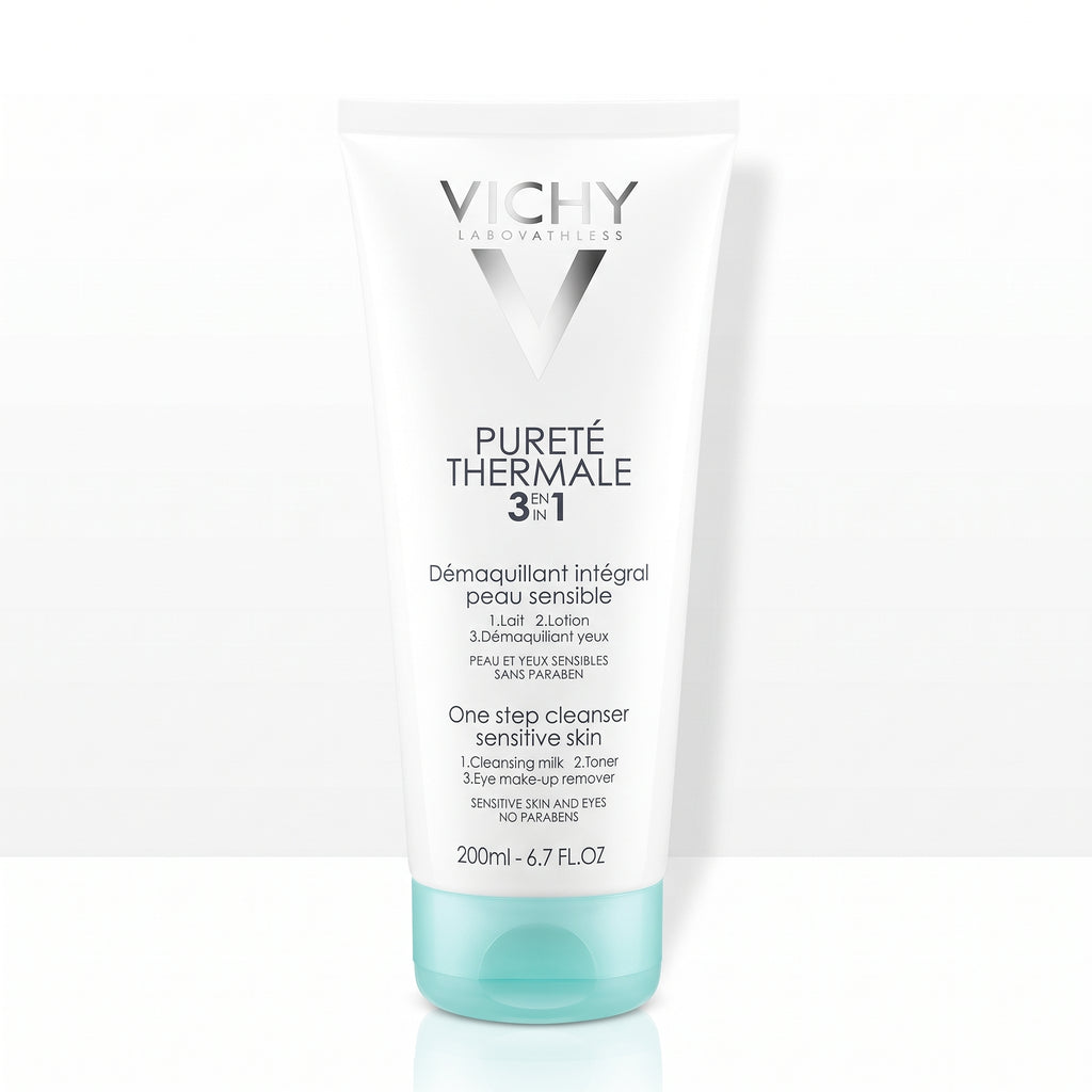 Vichy Pureté Thermale 3-in-1 One Step Cleanser – Cleansing Milk, Toner & Makeup Remover