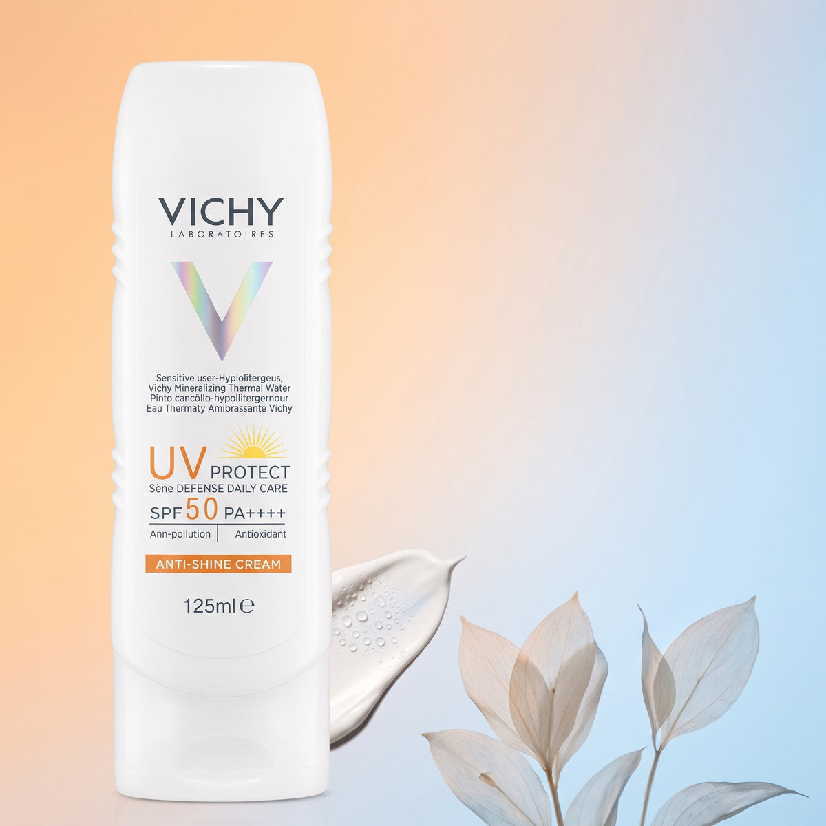 Vichy UV Protect Skin Defense Daily Anti-Shine Cream SPF 50 PA++++ – Matte Sunscreen for Oily Skin