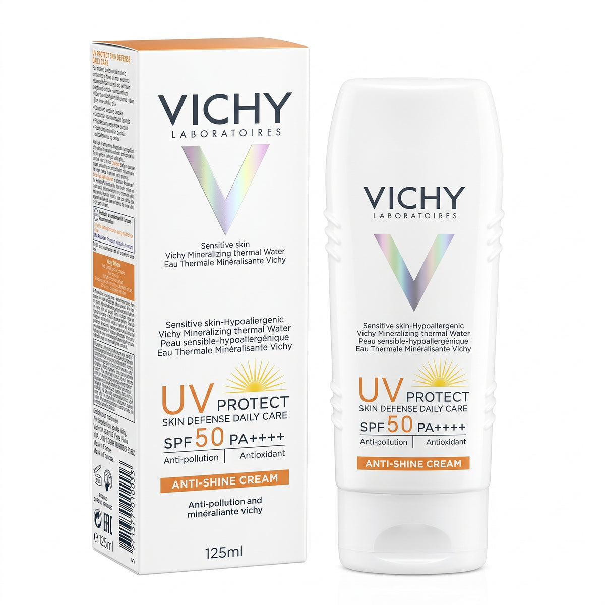 Vichy UV Protect Anti-Shine Cream SPF 50 PA++++ – Matte Sunscreen for Oily Skin
